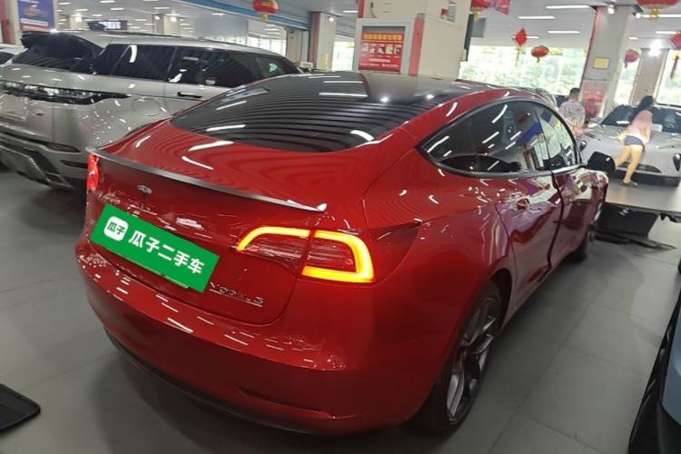 Used Tesla Model 3 2019 Standard Range Rear-Drive Upgraded Version Rear Right 45 Deg