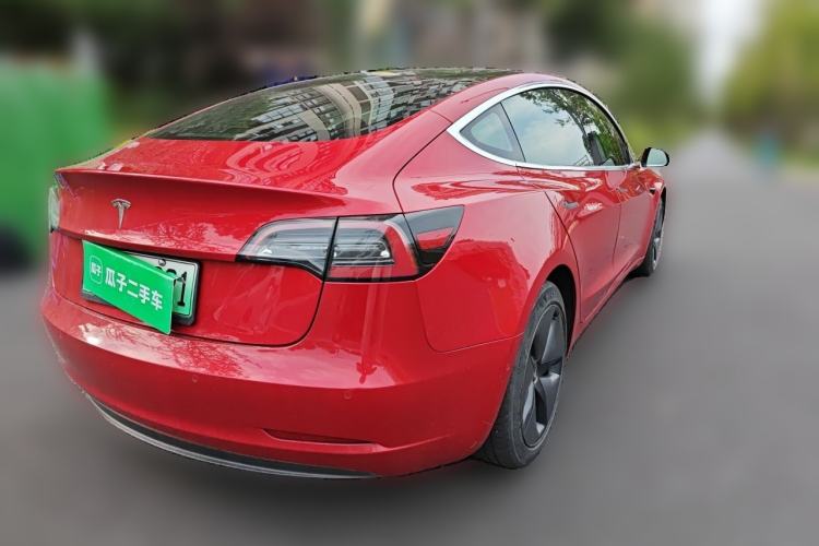 Used Tesla Model 3 2019 Long-Range Rear-Wheel-Drive Version Rear Right 45 Deg