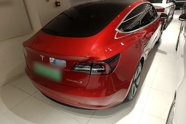 Used Tesla Model 3 2019 Standard Range Rear-Drive Upgraded Version Rear Right 45 Deg