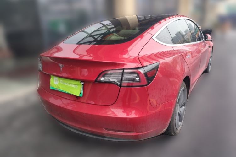 Used Tesla Model 3 2019 Long-Range Rear-Wheel-Drive Version Rear Right 45 Deg