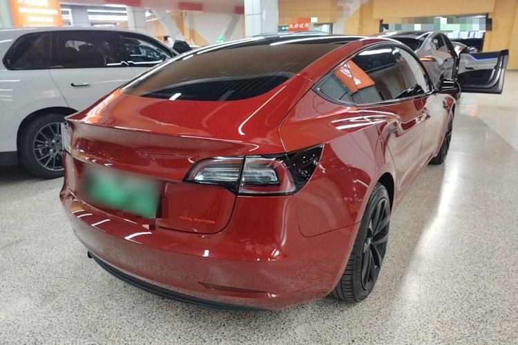 Used Tesla Model 3 2019 Long-Range All-Wheel-Drive Version Rear Right 45 Deg