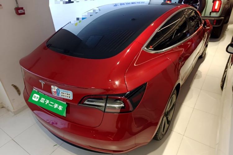 Used Tesla Model 3 2019 Standard Range Rear-Drive Upgraded Version Rear Right 45 Deg
