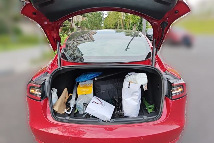 Used Tesla Model 3 2019 Long-Range Rear-Wheel-Drive Version Trunk