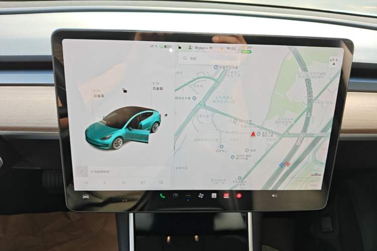 Used Tesla Model 3 2019 Standard Range Rear-Drive Upgraded Version Audio And AC Panel
