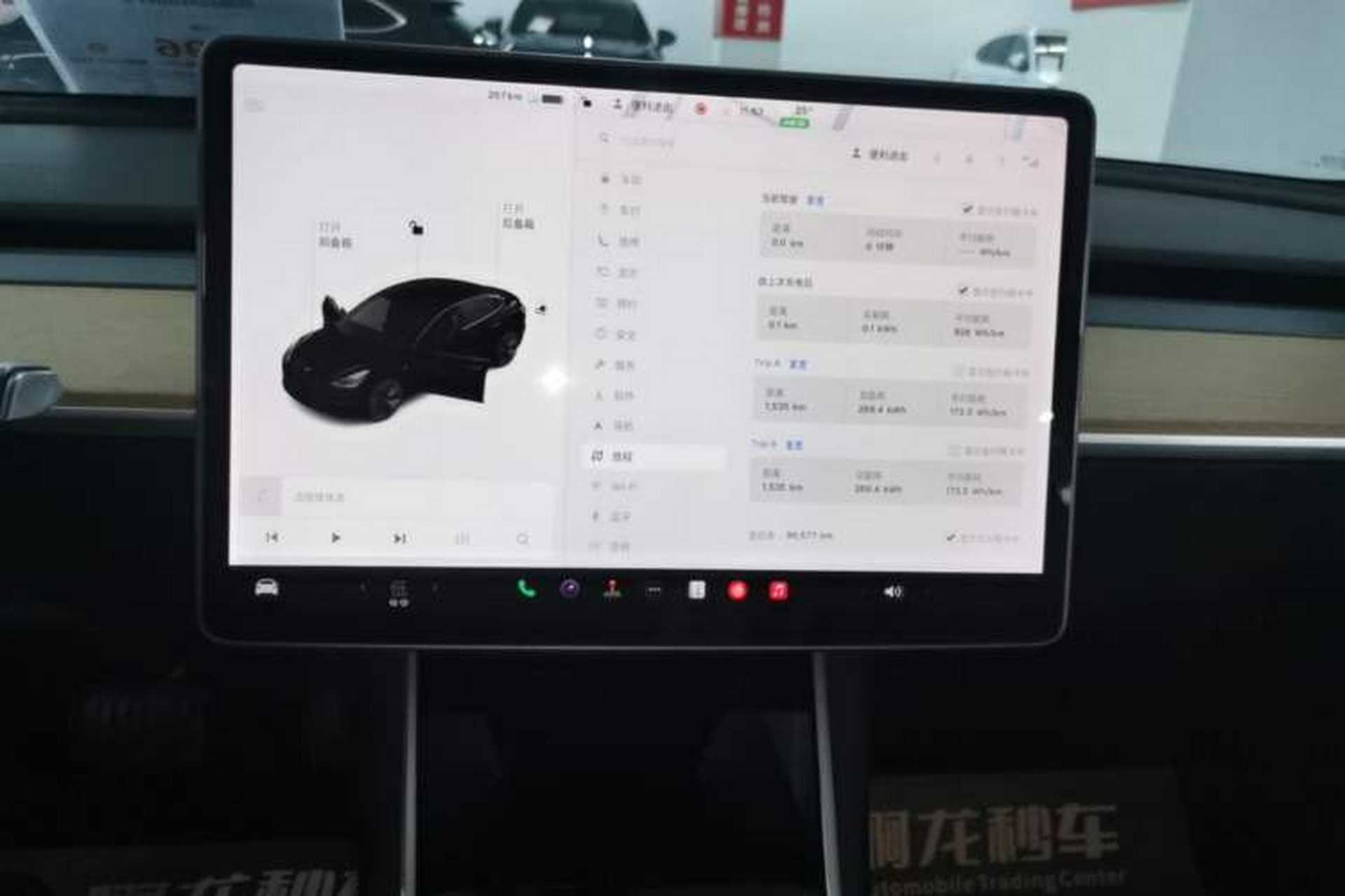 Used Tesla Model 3 2019 Standard Range Rear-Drive Upgraded Version Audio And AC Panel