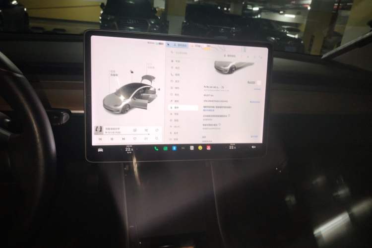 Used Tesla Model 3 2019 Standard Range Rear-Drive Upgraded Version Audio And AC Panel