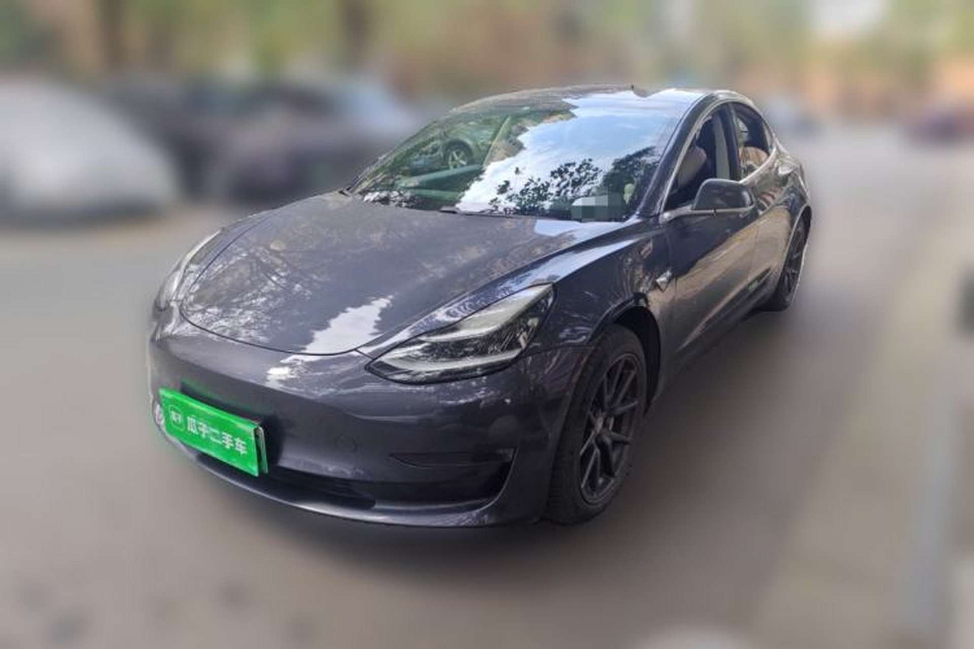 Used Tesla Model 3 2019 Long-Range Rear-Wheel-Drive Version Front Left 45 Deg