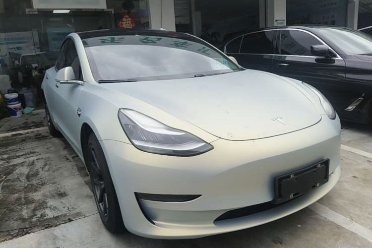 Used Tesla Model 3 2019 Long-Range Rear-Wheel-Drive Version Front Right 45 Deg