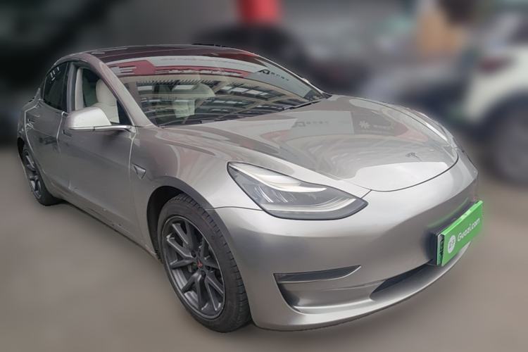 Used Tesla Model 3 2019 Long-Range Rear-Wheel-Drive Version Front Right 45 Deg