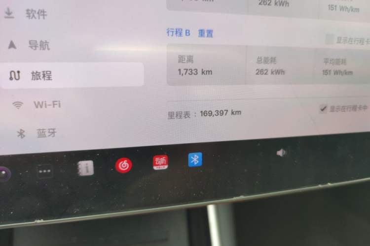 Used Tesla Model 3 2019 Performance High-Performance All-Wheel-Drive Version Odometer Close Up