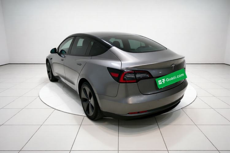 Used Tesla Model 3 2019 Long-Range Rear-Wheel-Drive Version Rear Left 45 Deg
