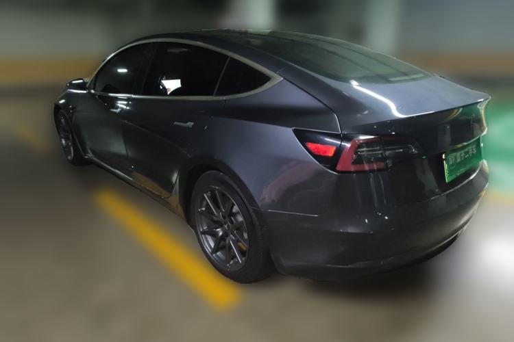 Used Tesla Model 3 2019 Long-Range Rear-Wheel-Drive Version Rear Left 45 Deg