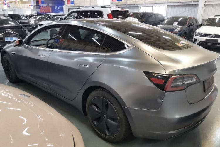Used Tesla Model 3 2019 Standard Range Rear-Drive Upgraded Version Rear Left 45 Deg