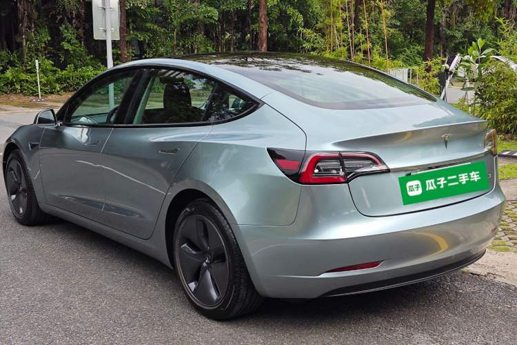 Used Tesla Model 3 2019 Standard Range Rear-Drive Upgraded Version Rear Left 45 Deg