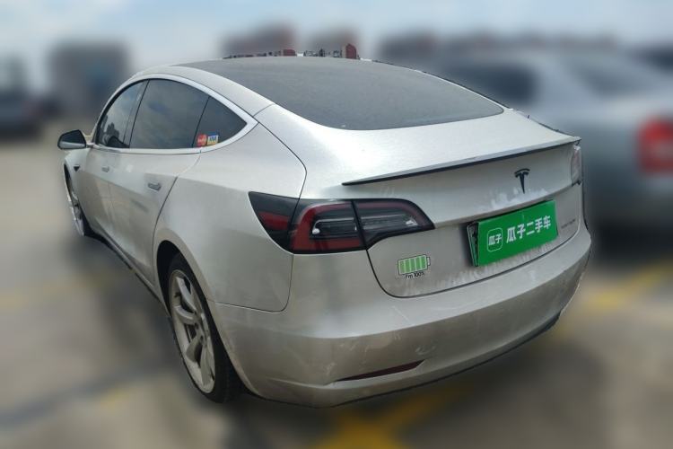 Used Tesla Model 3 2019 Performance High-Performance All-Wheel-Drive Version Rear Left 45 Deg