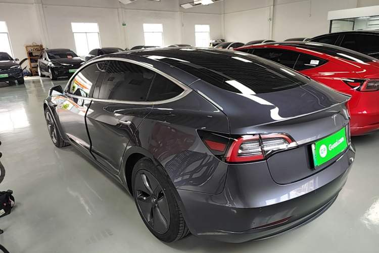 Used Tesla Model 3 2019 Long-Range Rear-Wheel-Drive Version Rear Left 45 Deg