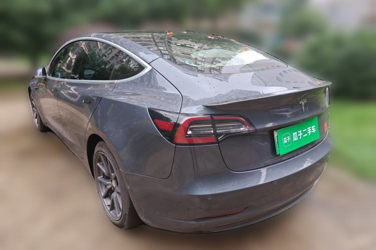 Used Tesla Model 3 2019 Long-Range Rear-Wheel-Drive Version Rear Left 45 Deg