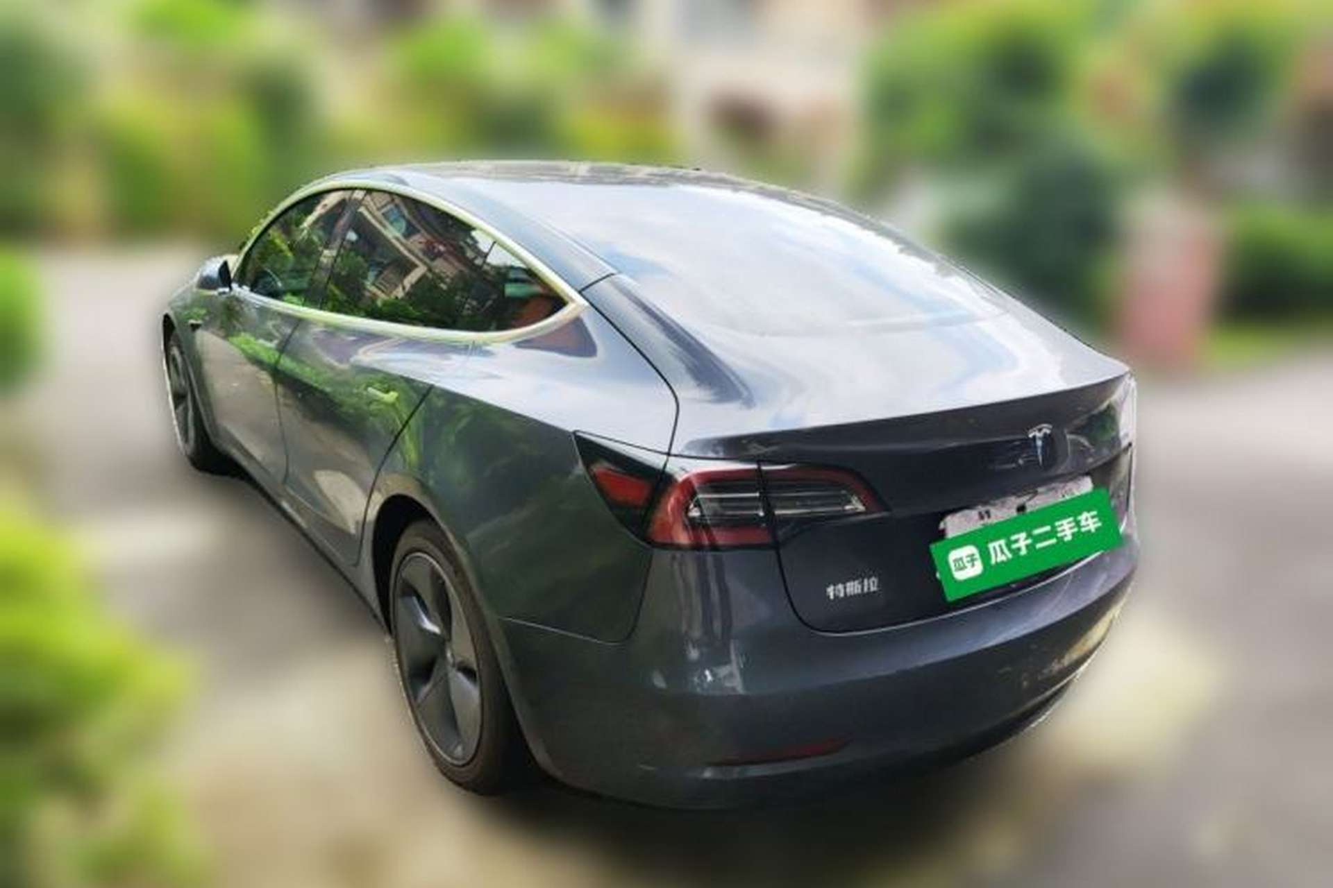 Used Tesla Model 3 2019 Standard Range Rear-Drive Upgraded Version Rear Left 45 Deg