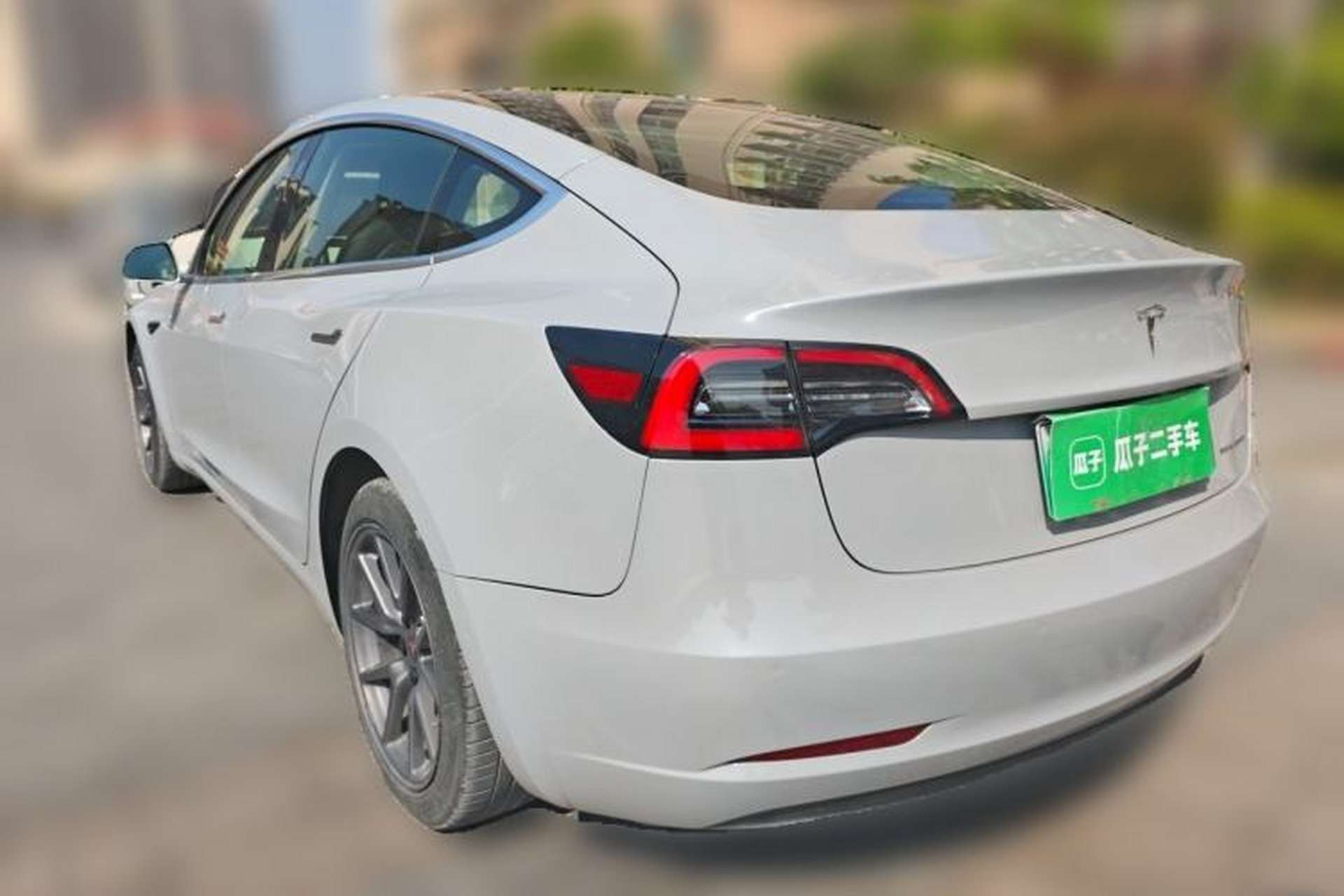 Used Tesla Model 3 2019 Long-Range All-Wheel-Drive Version Rear Left 45 Deg