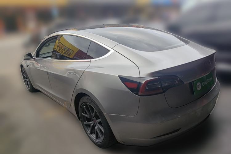 Used Tesla Model 3 2019 Long-Range Rear-Wheel-Drive Version Rear Left 45 Deg