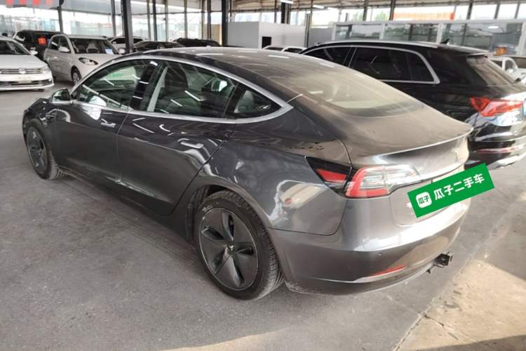 Used Tesla Model 3 2019 Standard Range Rear-Drive Upgraded Version Rear Left 45 Deg
