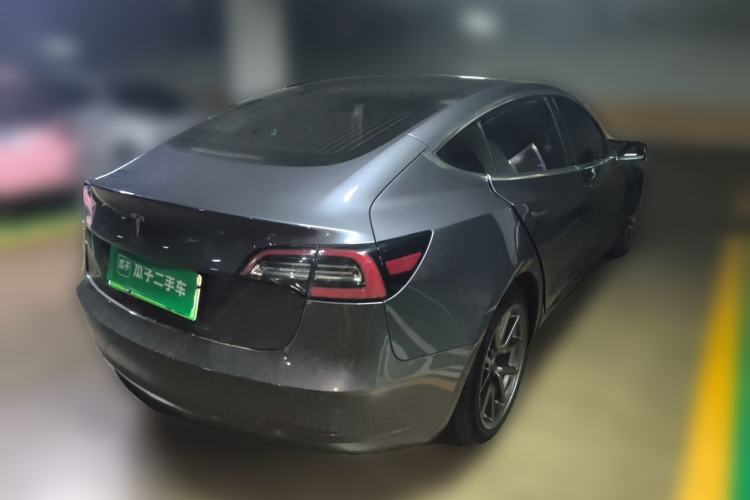 Used Tesla Model 3 2019 Long-Range Rear-Wheel-Drive Version Rear Right 45 Deg