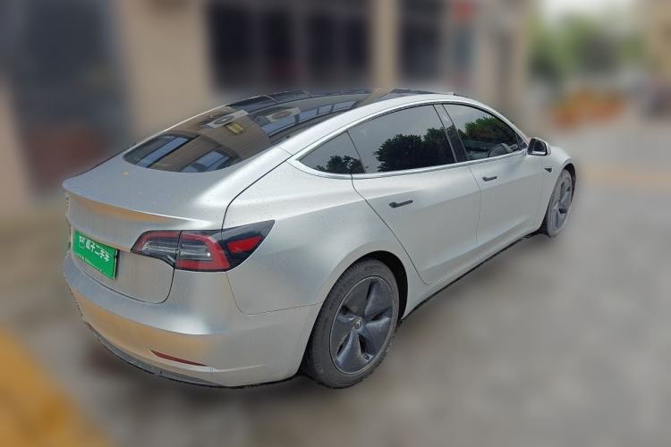 Used Tesla Model 3 2019 Standard Range Rear-Drive Upgraded Version Rear Right 45 Deg