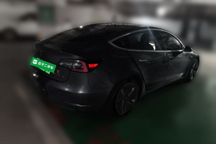 Used Tesla Model 3 2019 Standard Range Rear-Drive Upgraded Version Rear Right 45 Deg
