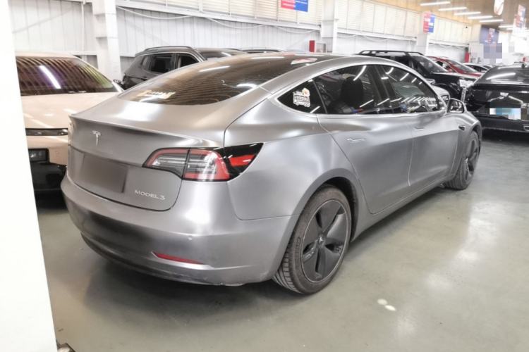 Used Tesla Model 3 2019 Standard Range Rear-Drive Upgraded Version Rear Right 45 Deg