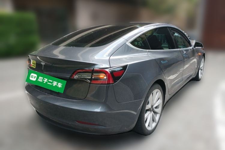Used Tesla Model 3 2019 Standard Range Rear-Drive Upgraded Version Rear Right 45 Deg