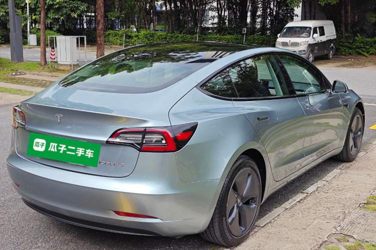 Used Tesla Model 3 2019 Standard Range Rear-Drive Upgraded Version Rear Right 45 Deg
