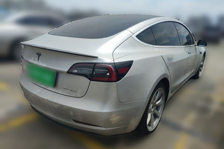 Used Tesla Model 3 2019 Performance High-Performance All-Wheel-Drive Version Rear Right 45 Deg