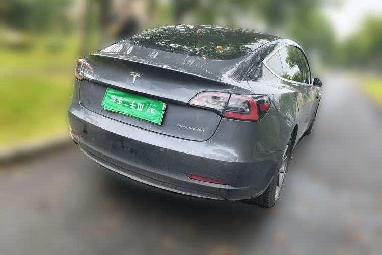Used Tesla Model 3 2019 Long-Range All-Wheel-Drive Version Rear Right 45 Deg