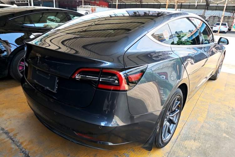 Used Tesla Model 3 2019 Long-Range Rear-Wheel-Drive Version Rear Right 45 Deg