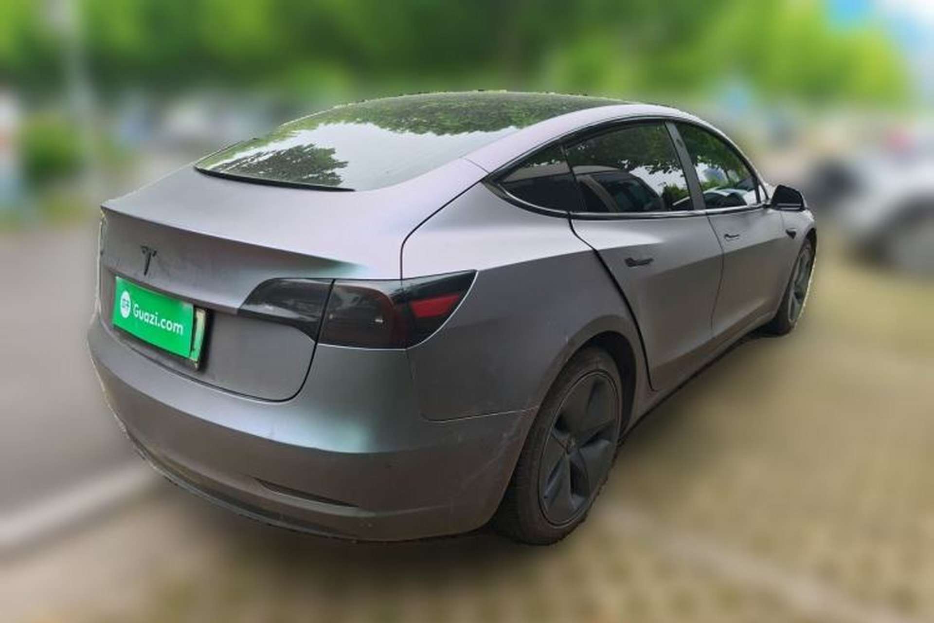 Used Tesla Model 3 2019 Standard Range Rear-Drive Upgraded Version Rear Right 45 Deg