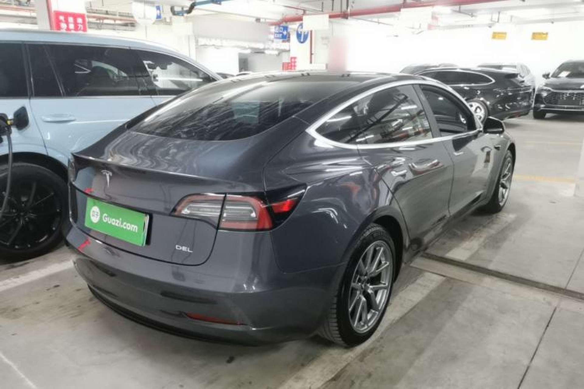 Used Tesla Model 3 2019 Standard Range Rear-Drive Upgraded Version Rear Right 45 Deg