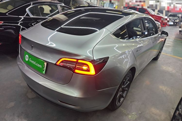 Used Tesla Model 3 2019 Standard Range Rear-Drive Upgraded Version Rear Right 45 Deg