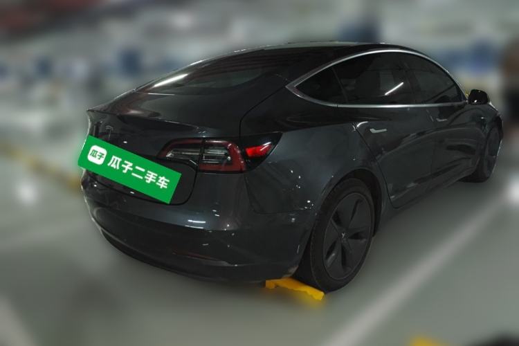 Used Tesla Model 3 2019 Standard Range Rear-Drive Upgraded Version Rear Right 45 Deg