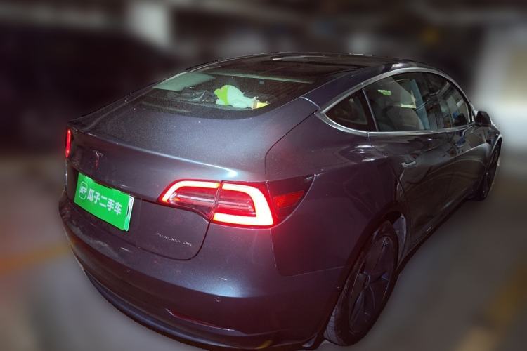 Used Tesla Model 3 2019 Long-Range All-Wheel-Drive Version Rear Right 45 Deg