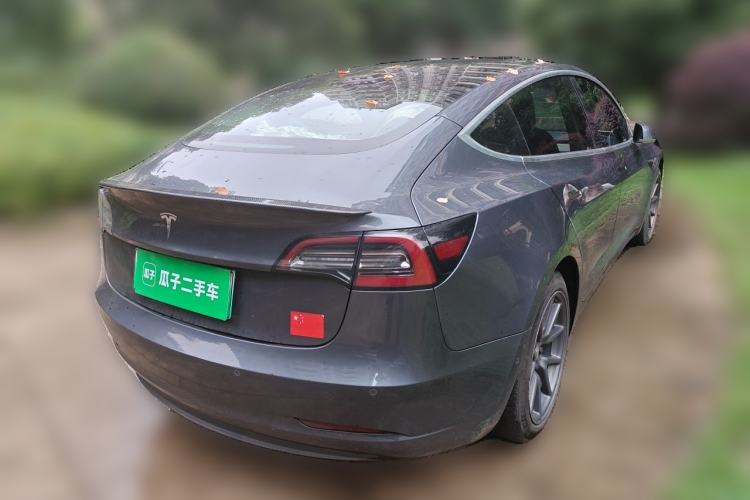 Used Tesla Model 3 2019 Long-Range Rear-Wheel-Drive Version Rear Right 45 Deg