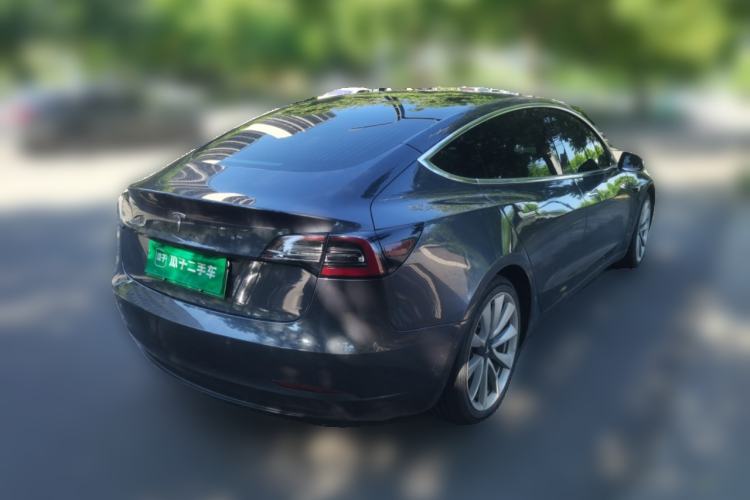Used Tesla Model 3 2019 Standard Range Rear-Drive Upgraded Version Rear Right 45 Deg