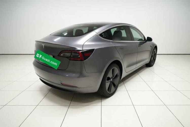 Used Tesla Model 3 2019 Standard Range Rear-Drive Upgraded Version Rear Right 45 Deg
