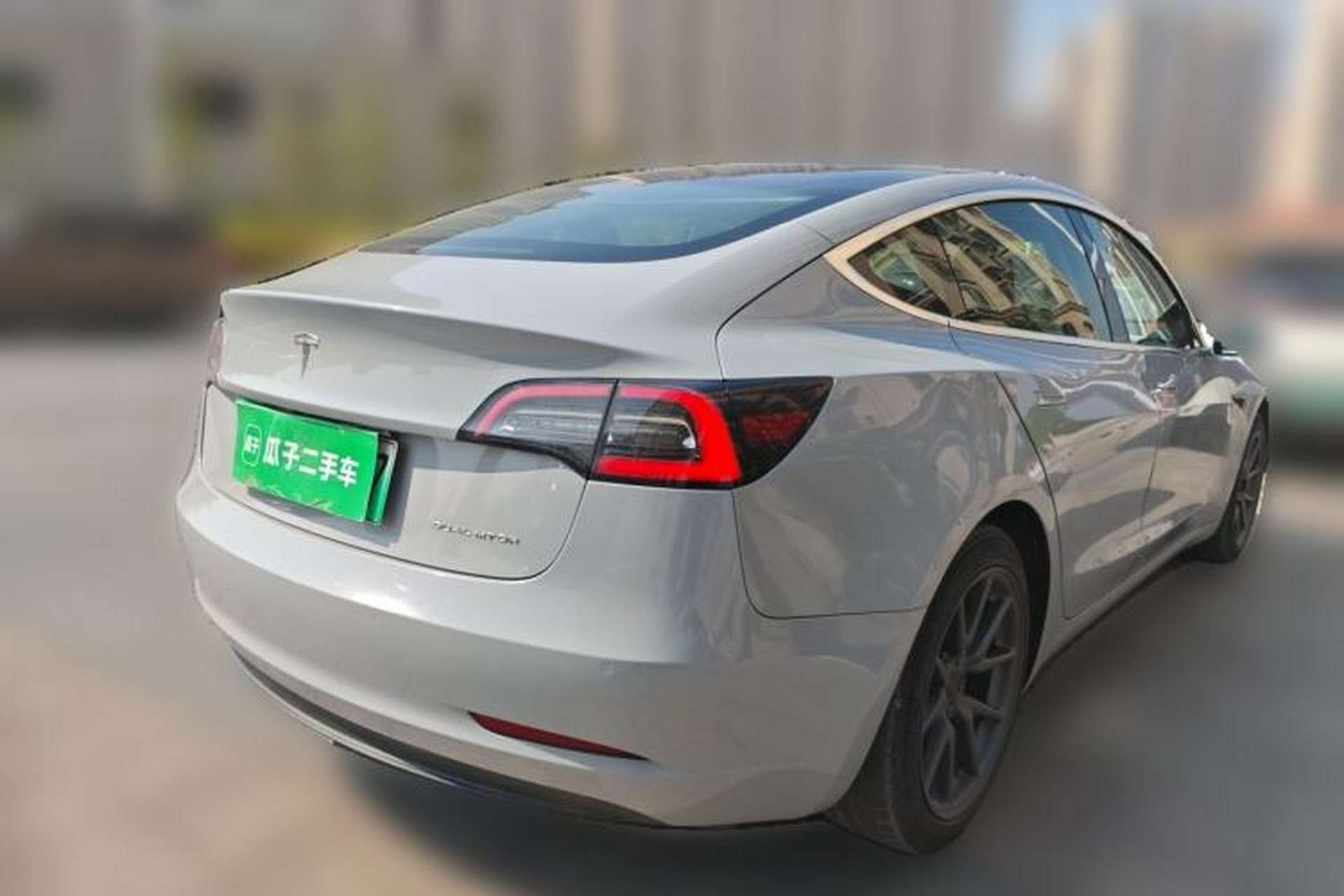 Used Tesla Model 3 2019 Long-Range All-Wheel-Drive Version Rear Right 45 Deg