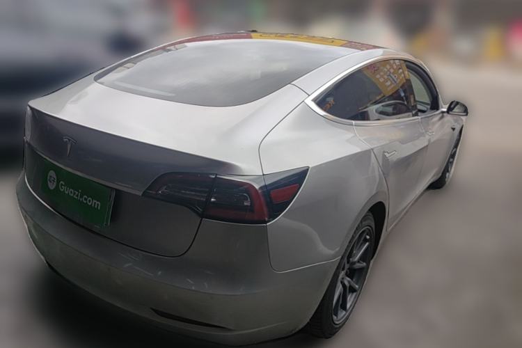 Used Tesla Model 3 2019 Long-Range Rear-Wheel-Drive Version Rear Right 45 Deg