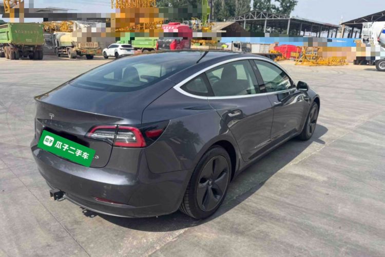 Used Tesla Model 3 2019 Standard Range Rear-Drive Upgraded Version Rear Right 45 Deg