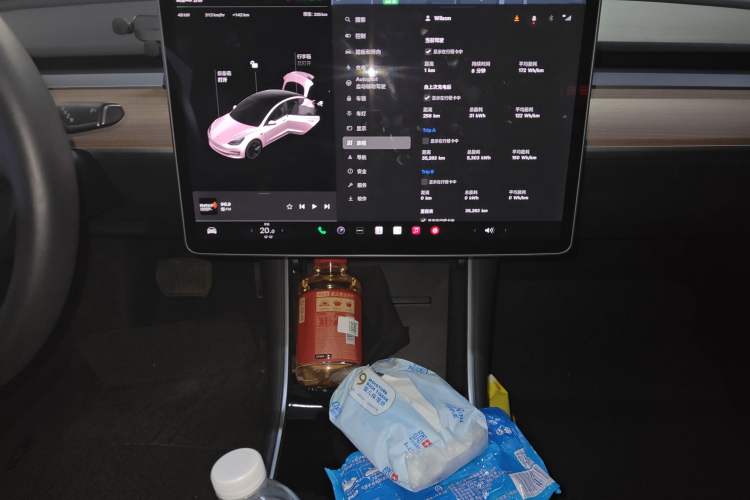 Used Tesla Model 3 2019 Standard Range Rear-Drive Upgraded Version Audio And AC Panel