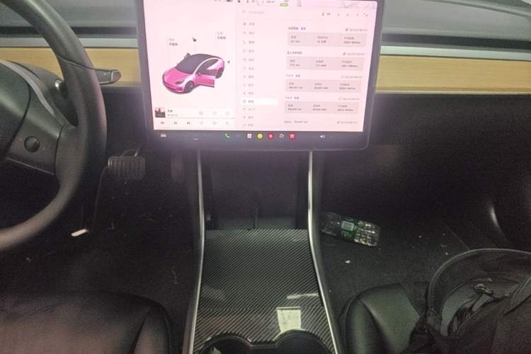 Used Tesla Model 3 2019 Long-Range All-Wheel-Drive Version Audio And AC Panel