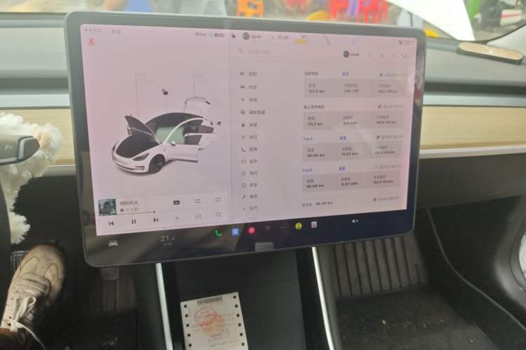 Used Tesla Model 3 2019 Standard Range Rear-Drive Upgraded Version Audio And AC Panel