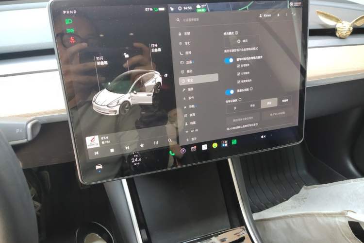Used Tesla Model 3 2019 Standard Range Rear-Drive Upgraded Version Audio And AC Panel