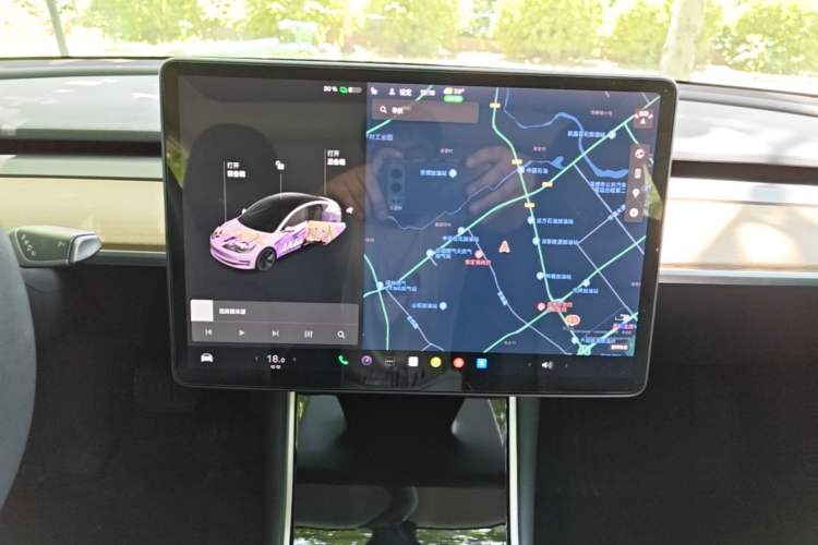 Used Tesla Model 3 2019 Standard Range Rear-Drive Upgraded Version Audio And AC Panel